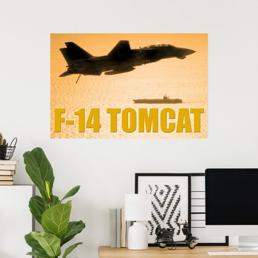 F-14 TOMCAT POSTER (Thuiskantoor)