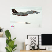 F-14 TOMCAT POSTER (Thuiskantoor)