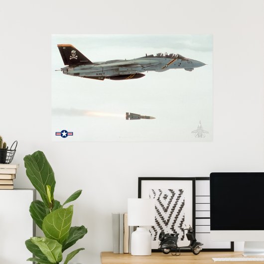 F-14 TOMCAT POSTER (Thuiskantoor)