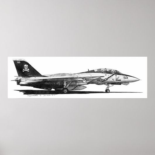 F-14 Tomcat - Poster (Voorkant)
