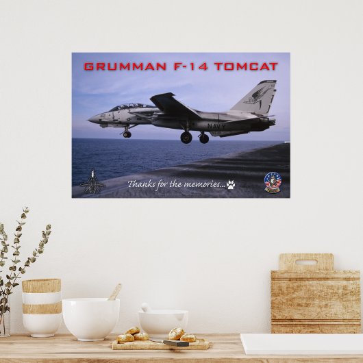 F-14 Tomcat-Poster Poster (Keuken)