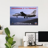 F-14 Tomcat-Poster Poster (Thuiskantoor)