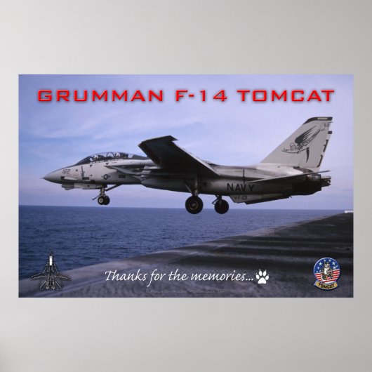 F-14 Tomcat-Poster Poster (Voorkant)