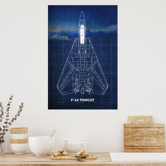 F-14 Tomcat-Poster Poster (Keuken)
