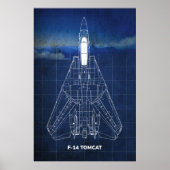 F-14 Tomcat-Poster Poster (Voorkant)