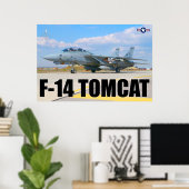 F-14 TOMCAT "PREFLIGHT"-POSTER POSTER (Thuiskantoor)