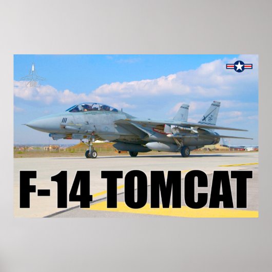 F-14 TOMCAT "PREFLIGHT"-POSTER POSTER (Voorkant)