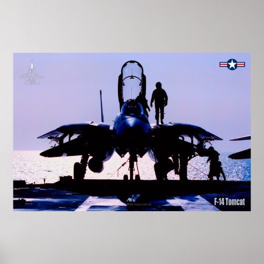 F-14 TOMCAT "PREFLIGHT"-POSTER POSTER (Voorkant)
