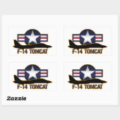 F-14 Tomcat Rechthoekige Sticker (Vel)