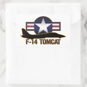 F-14 Tomcat Rechthoekige Sticker (Tas)