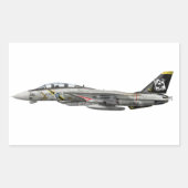 F-14 Tomcat Rechthoekige Sticker (Voorkant)