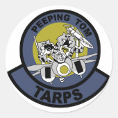 F-14 Tomcat Ronde Sticker (Voorkant)