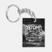 F-14 Tomcat Square (dubbelzijdig) Acrylische Sleut Sleutelhanger (Voorkant Links)