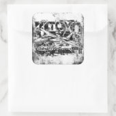 F-14 Tomcat Square Stickers Sticker (Tas)