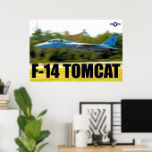 F-14 TOMCAT "START" POSTER (Thuiskantoor)