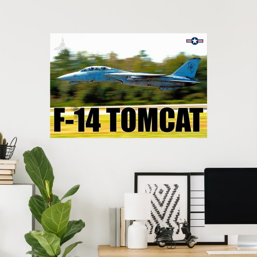 F-14 TOMCAT "START" POSTER (Thuiskantoor)