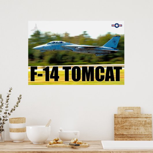 F-14 TOMCAT "START" POSTER (Keuken)