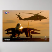 F-14 TOMCAT "SUNSET OPS" POSTER (Voorkant)