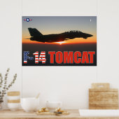 F-14 TOMCAT "SUNSET PATROL" POSTER (Keuken)
