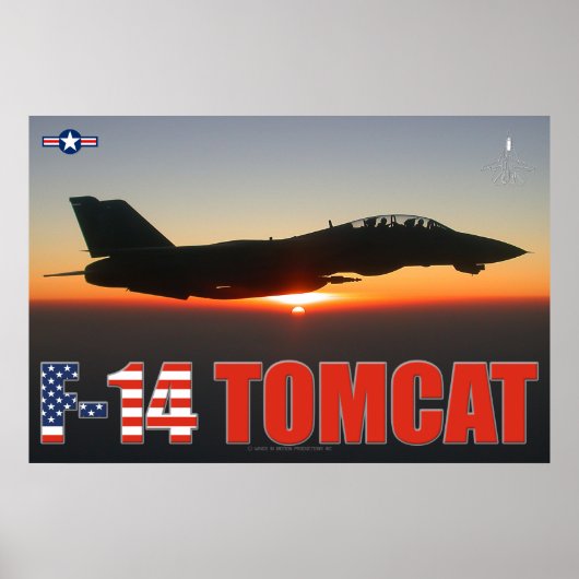 F-14 TOMCAT "SUNSET PATROL" POSTER (Voorkant)