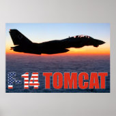 F-14 TOMCAT "SUNSET PATROL" POSTER (Voorkant)