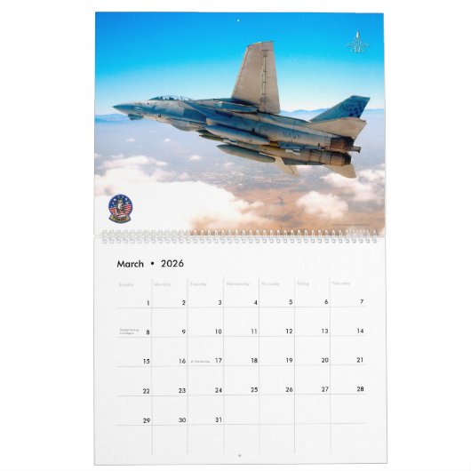 F-14 TOMCAT "SWING WING" kalender (Mar 2026)