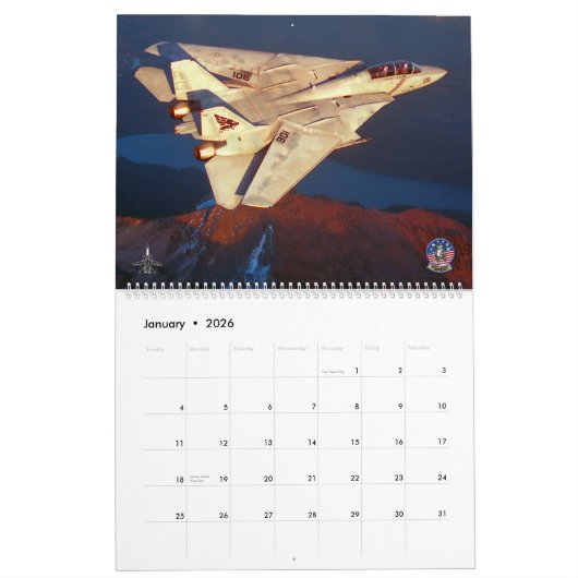 F-14 TOMCAT "SWING WING" kalender (Jan 2026)