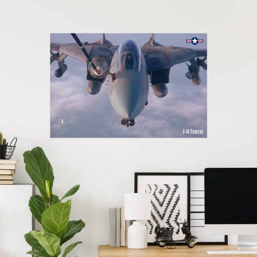 F-14 TOMCAT "TANKEN" POSTER (Thuiskantoor)