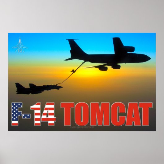 F-14 TOMCAT "TANKEN" POSTER (Voorkant)