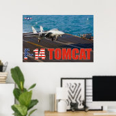 F-14 TOMCAT "TRAP"-POSTER POSTER (Thuiskantoor)