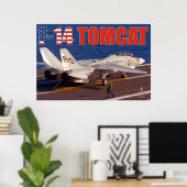 F-14 TOMCAT "TRAP"-POSTER POSTER (Thuiskantoor)