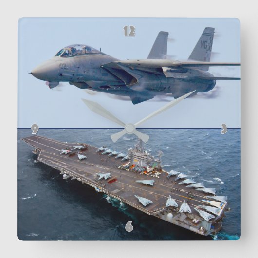 F-14 TOMCAT VIERKANTE KLOK (Voorkant)