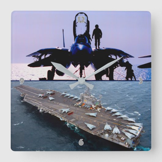 F-14 TOMCAT VIERKANTE KLOK (Voorkant)