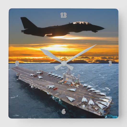 F-14 TOMCAT VIERKANTE KLOK (Voorkant)