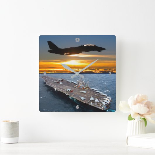 F-14 TOMCAT VIERKANTE KLOK (Huis)