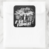 F-14 Tomcat Vierkante Sticker Sticker (Tas)