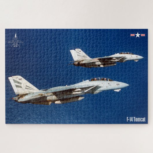 F-14 TOMCAT "WINGMAN" (20x30 inch) Legpuzzel (Horizontaal)