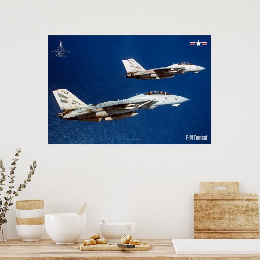 F-14 TOMCAT "WINGMAN" POSTER (Keuken)