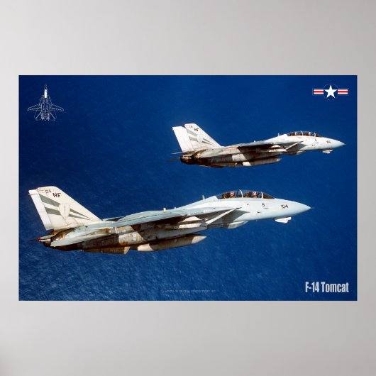 F-14 TOMCAT "WINGMAN" POSTER (Voorkant)
