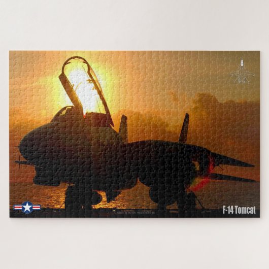 F-14 TOMCAT "ZONSONDERGANG" (20x30 inch) Legpuzzel (Horizontaal)