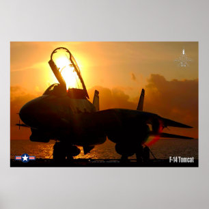 F-14 TOMCAT "ZONSONDERGANG" POSTER