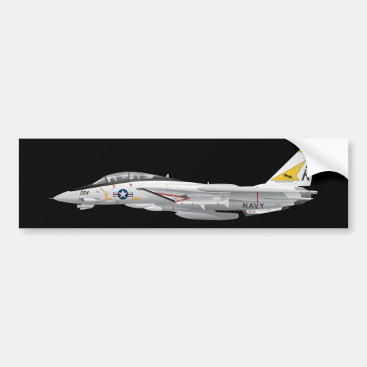 F-14 VF-21: Militaire strijd Tomcat Bumpersticker (Voorkant)