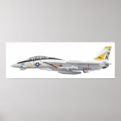 F-14 VF-21: Militaire strijd Tomcat Poster (Voorkant)