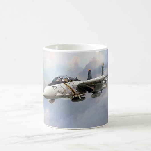 ”F-14A TOMCAT JOLLY ROGERS”mug Koffiemok (Center)