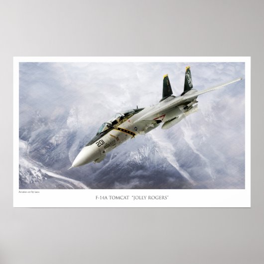 F-14A TOMCAT VF-84 JOLLY ROGERS POSTER (Voorkant)