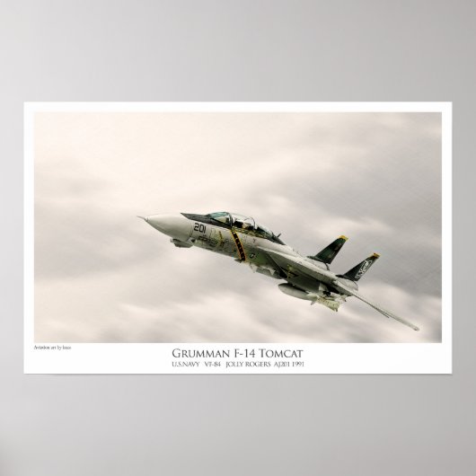 F-14A TOMCAT VF-84 JOLLY ROGERS POSTER (Voorkant)