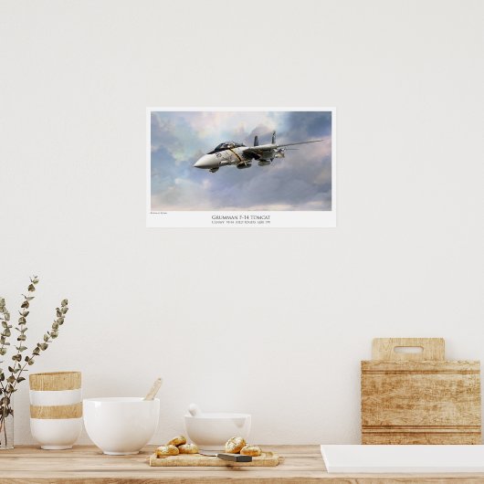 F-14A TOMCAT VF-84 JOLLY ROGERS POSTER (Keuken)