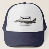 F-14A Tomcat VF-84 Jolly Rogers profiel Trucker Pet (Voorkant)