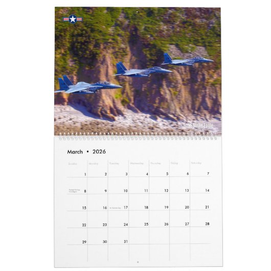 F-15 ADELAAR KALENDER (Mar 2026)