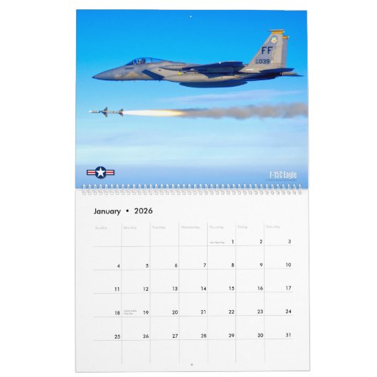 F-15 ADELAAR KALENDER (Jan 2026)